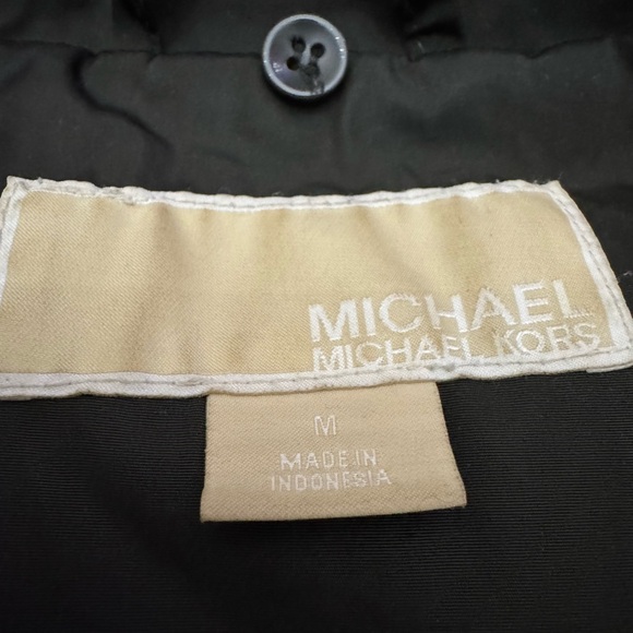 MICHAEL Michael Kors Olive Hooded Puffer Jacket women’s size medium - Picture 8 of 10